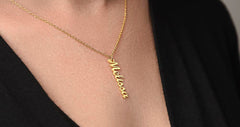 Classic Vertical Name Necklace